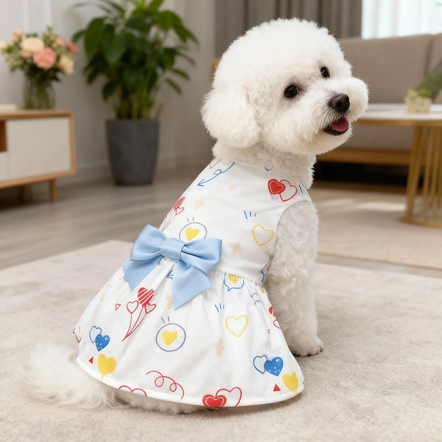 Dog spring summer Dress Outfit for Small Medium Large Breeds Pet Clothes