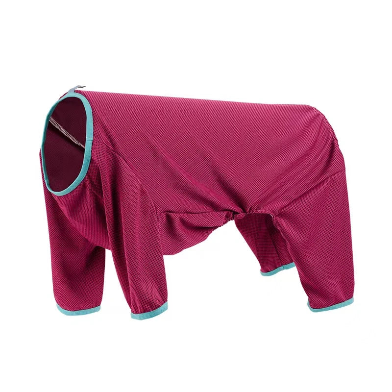 Summer Outfit Big Large Dog Jumpsuit for Schnauzer Corgi Husky Labrador Golden Retriever Dobermann Bull Terrier Dog Clothes