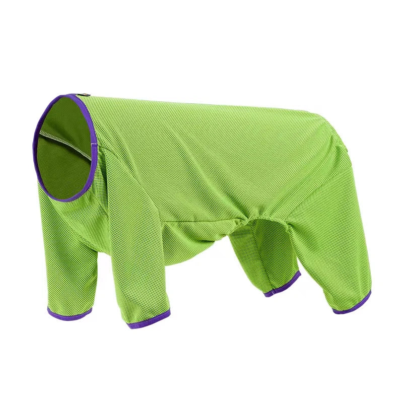 Summer Outfit Big Large Dog Jumpsuit for Schnauzer Corgi Husky Labrador Golden Retriever Dobermann Bull Terrier Dog Clothes