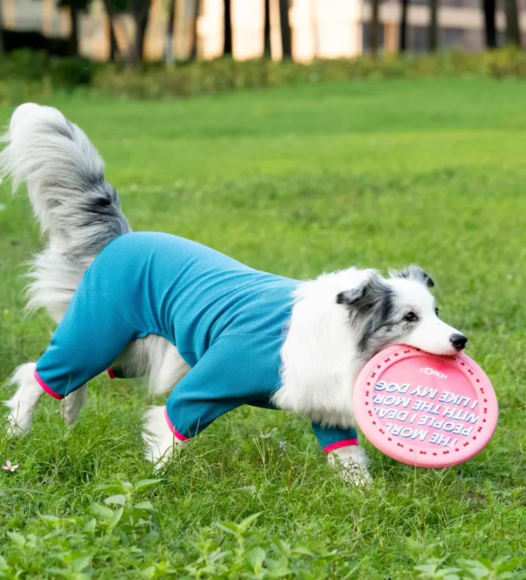 Summer Outfit Big Large Dog Jumpsuit for Schnauzer Corgi Husky Labrador Golden Retriever Dobermann Bull Terrier Dog Clothes