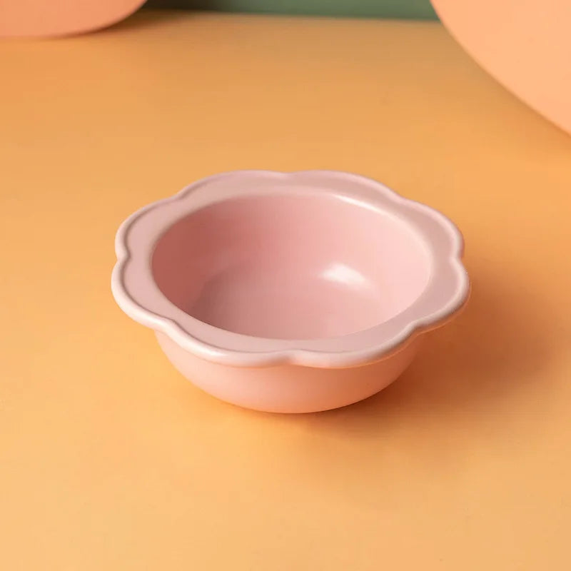 Cat Ceramic Bowl 3 in 1Multifunctional Pet Food Water Snack Plates Bowls Small Dogs Meal Plate and Water Bowl Combination Set