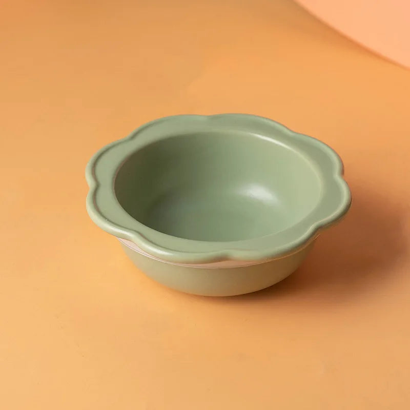Cat Ceramic Bowl 3 in 1Multifunctional Pet Food Water Snack Plates Bowls Small Dogs Meal Plate and Water Bowl Combination Set